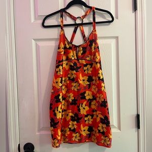 Vintage Tropical Bathing Suit Dress